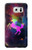 W2486 Rainbow Unicorn Nebula Space Hard Case and Leather Flip Case For Samsung Galaxy S6