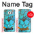 W2685 Aqua Turquoise Gemstone Graphic Printed Hard Case and Leather Flip Case For Samsung Galaxy S6