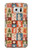 W2854 Cute Xmas Pattern Hard Case and Leather Flip Case For Samsung Galaxy S6