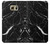 W2895 Black Marble Graphic Printed Hard Case and Leather Flip Case For Samsung Galaxy S6