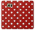 W2951 Red Polka Dots Hard Case and Leather Flip Case For Samsung Galaxy S6