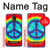 W1870 Tie Dye Peace Hard Case and Leather Flip Case For Samsung Galaxy S5