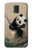 W2210 Panda Fluffy Art Painting Hard Case and Leather Flip Case For Samsung Galaxy S5