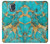 W2906 Aqua Turquoise Stone Hard Case and Leather Flip Case For Samsung Galaxy S5