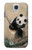 W2210 Panda Fluffy Art Painting Hard Case and Leather Flip Case For Samsung Galaxy S4
