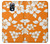 W2245 Hawaiian Hibiscus Orange Pattern Hard Case and Leather Flip Case For Samsung Galaxy S4