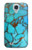 W2685 Aqua Turquoise Gemstone Graphic Printed Hard Case and Leather Flip Case For Samsung Galaxy S4