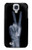 W3101 X-ray Peace Sign Fingers Hard Case and Leather Flip Case For Samsung Galaxy S4