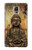 W0344 Buddha Rock Carving Hard Case and Leather Flip Case For Samsung Galaxy Note 4