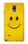 W1146 Yellow Sun Smile Hard Case and Leather Flip Case For Samsung Galaxy Note 4