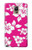 W2246 Hawaiian Hibiscus Pink Pattern Hard Case and Leather Flip Case For Samsung Galaxy Note 4