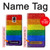 W2683 Rainbow LGBT Pride Flag Hard Case and Leather Flip Case For Samsung Galaxy Note 4