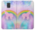 W3070 Rainbow Unicorn Pastel Sky Hard Case and Leather Flip Case For Samsung Galaxy Note 4