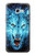 W0752 Blue Fire Grim Wolf Hard Case and Leather Flip Case For Samsung Galaxy A5 (2017)