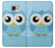 W3029 Cute Blue Owl Hard Case and Leather Flip Case For Samsung Galaxy A5 (2016)