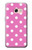 W2358 Pink Polka Dots Hard Case and Leather Flip Case For Samsung Galaxy A3 (2017)