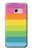 W2363 Rainbow Pattern Hard Case and Leather Flip Case For Samsung Galaxy A3 (2017)