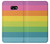 W2363 Rainbow Pattern Hard Case and Leather Flip Case For Samsung Galaxy A3 (2017)