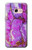 W2907 Purple Turquoise Stone Hard Case and Leather Flip Case For Samsung Galaxy A3 (2017)