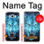 W0752 Blue Fire Grim Wolf Hard Case and Leather Flip Case For Samsung Galaxy J7 (2016)