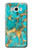 W2906 Aqua Turquoise Stone Hard Case and Leather Flip Case For Samsung Galaxy J7 (2016)