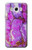 W2907 Purple Turquoise Stone Hard Case and Leather Flip Case For Samsung Galaxy J7 (2016)