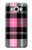 W3091 Pink Plaid Pattern Hard Case and Leather Flip Case For Samsung Galaxy J7 (2016)