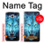 W0752 Blue Fire Grim Wolf Hard Case and Leather Flip Case For Samsung Galaxy J7