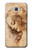 W1045 Leonardo da Vinci Woman's Head Hard Case and Leather Flip Case For Samsung Galaxy J7