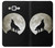 W1981 Wolf Howling at The Moon Hard Case and Leather Flip Case For Samsung Galaxy J7