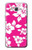 W2246 Hawaiian Hibiscus Pink Pattern Hard Case and Leather Flip Case For Samsung Galaxy J7