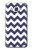 W2345 Navy Blue Shavron Zig Zag Pattern Hard Case and Leather Flip Case For Samsung Galaxy J7