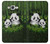 W2441 Panda Family Bamboo Forest Hard Case and Leather Flip Case For Samsung Galaxy J7