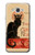 W2739 Chat Noir Black Cat Vintage Hard Case and Leather Flip Case For Samsung Galaxy J7