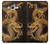 W2804 Chinese Gold Dragon Printed Hard Case and Leather Flip Case For Samsung Galaxy J7