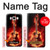 W0415 Fire Guitar Burn Hard Case and Leather Flip Case For Samsung Galaxy J5 (2016)