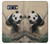 W2210 Panda Fluffy Art Painting Hard Case and Leather Flip Case For Samsung Galaxy J5 (2016)