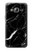 W2895 Black Marble Graphic Printed Hard Case and Leather Flip Case For Samsung Galaxy J3 (2016)