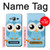 W3029 Cute Blue Owl Hard Case and Leather Flip Case For Samsung Galaxy J3 (2016)