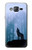 W0935 Wolf Howling in Forest Hard Case and Leather Flip Case For Samsung Galaxy On5