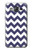 W2345 Navy Blue Shavron Zig Zag Pattern Hard Case and Leather Flip Case For Samsung Galaxy On5