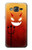 W2454 Red Cute Little Devil Cartoon Hard Case and Leather Flip Case For Samsung Galaxy On5