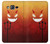 W2454 Red Cute Little Devil Cartoon Hard Case and Leather Flip Case For Samsung Galaxy On5