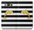 W2882 Black and White Striped Gold Dolphin Hard Case and Leather Flip Case For Samsung Galaxy On5