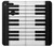 W3078 Black and White Piano Keyboard Hard Case and Leather Flip Case For Google Pixel XL