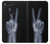 W3101 X-ray Peace Sign Fingers Hard Case and Leather Flip Case For Google Pixel XL