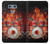 W1431 Skull Drum Fire Rock Hard Case and Leather Flip Case For LG G6