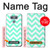 W1723 Mint Chevron Zigzag Hard Case and Leather Flip Case For LG G6
