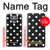 W2299 Black Polka Dots Hard Case and Leather Flip Case For LG G6