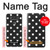 W2299 Black Polka Dots Hard Case and Leather Flip Case For LG V20